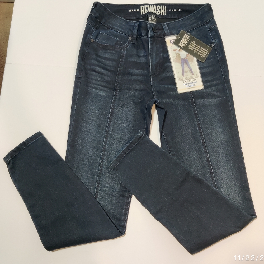 Rewash Front Slit Skinny Classic Rise Jeans 5/27 (New)